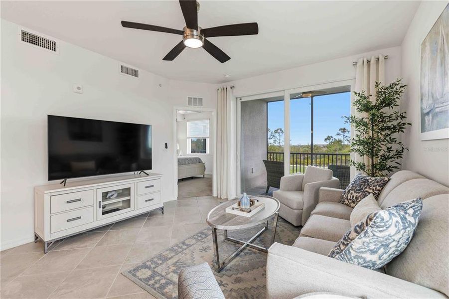 Furnished interior view inside a new home in Wellen Park Golf & Country Club, Venice (Image 4).