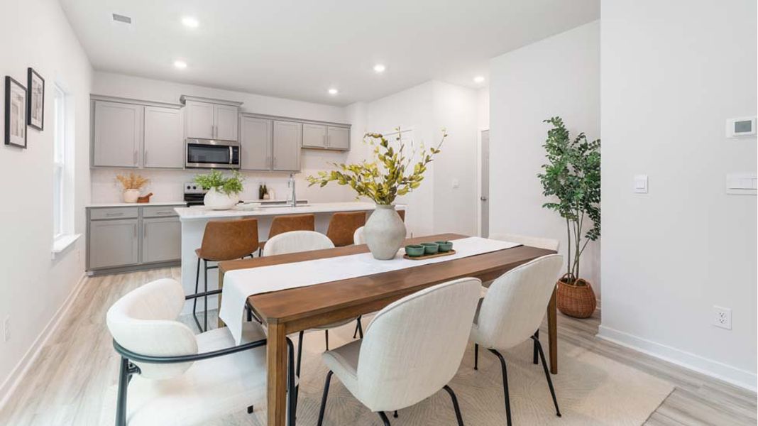 Furnished interior view inside a new home in Reedy Creek Preserve, Charlotte (Image 9).
