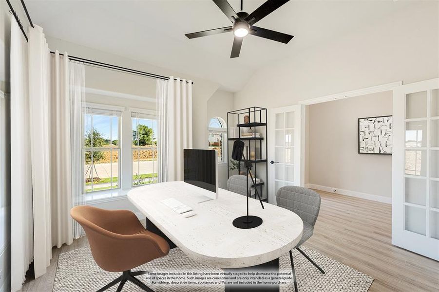 Furnished interior view inside a new home in Glenwood Meadows, Denton (Image 16). Furnished interior view inside a new home in Glenwood Meadows, Denton (Image 16).