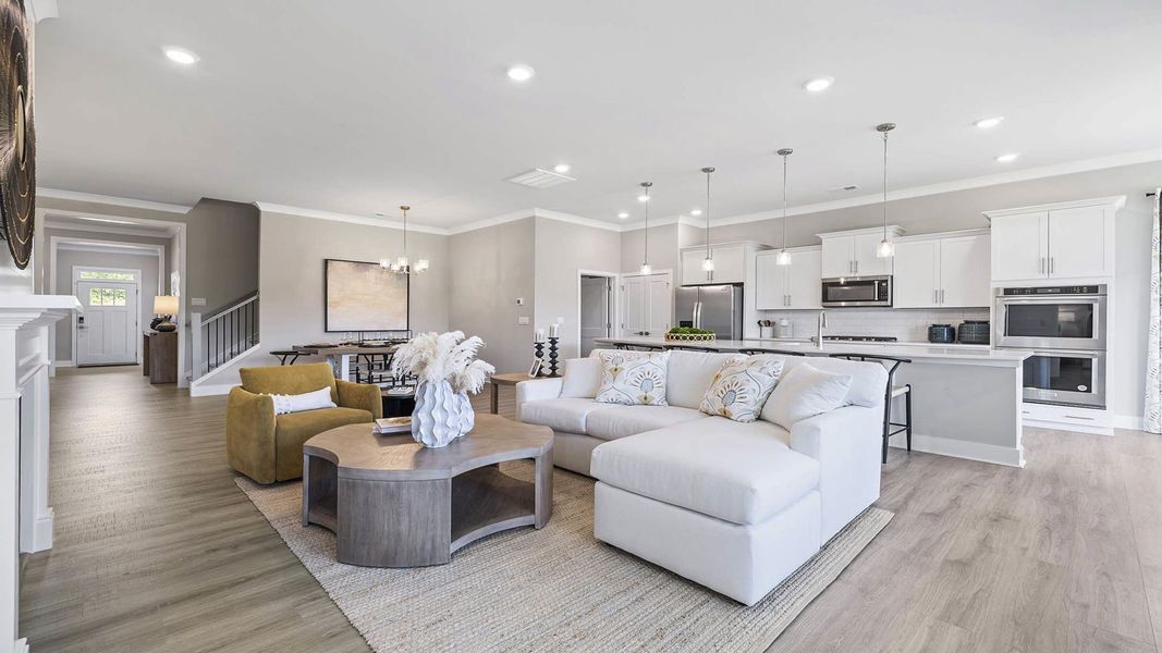 Furnished interior view inside a new home in Cottonwood Ridge, Piedmont (Image 14).
