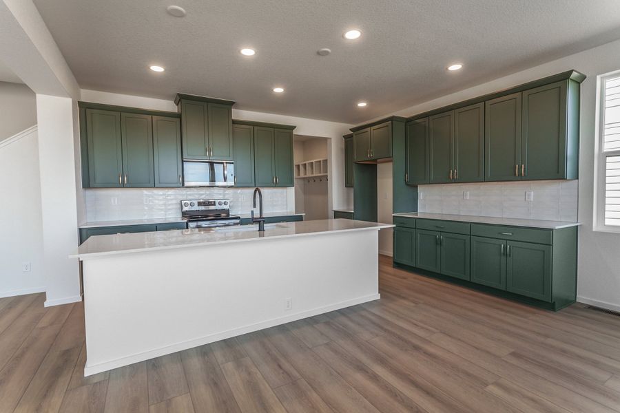Furnished interior view inside a new home in Trailside, Timnath (Image 7).