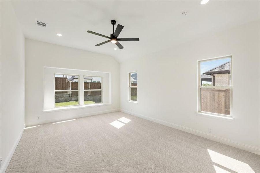 Spacious, unfurnished interior of a new home in Windsong Ranch Classic 61, Prosper (Image 35). Spacious, unfurnished interior of a new home in Windsong Ranch Classic 61, Prosper (Image 35).