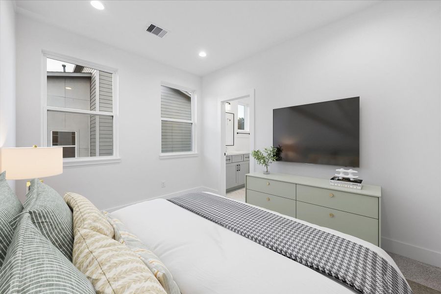 Furnished interior view inside a new home in , Houston (Image 19).