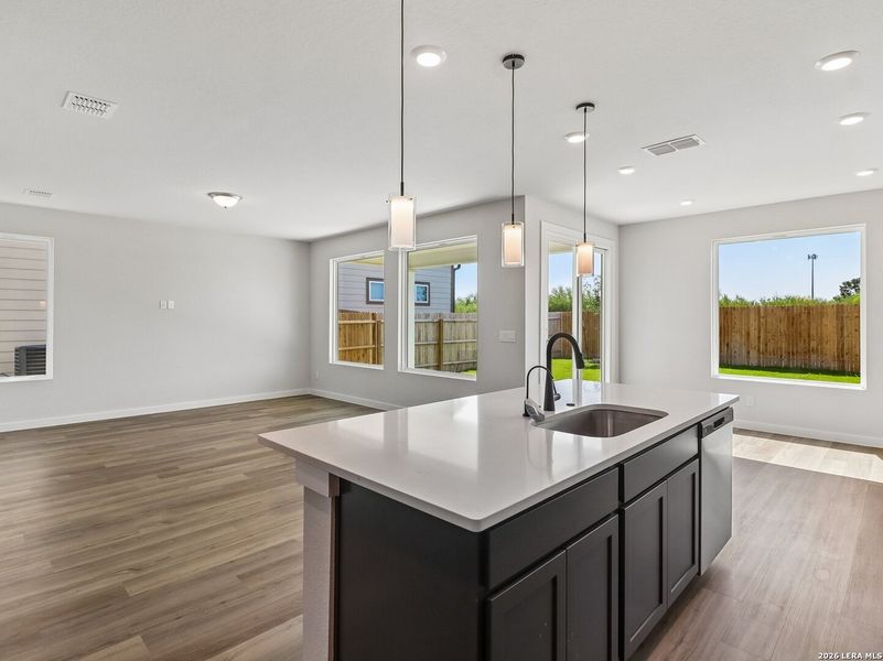 Furnished interior view inside a new home in Fairway Crossing, Converse (Image 9).