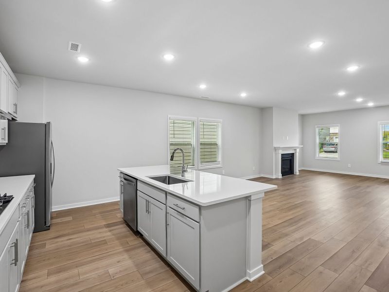 Furnished interior view inside a new home in Marshburn Landing - Bungalow Series, Wendell (Image 6).