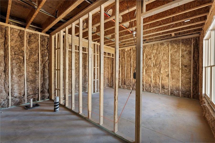 In-progress construction of a new home in , Cumming, GA (Image 54).