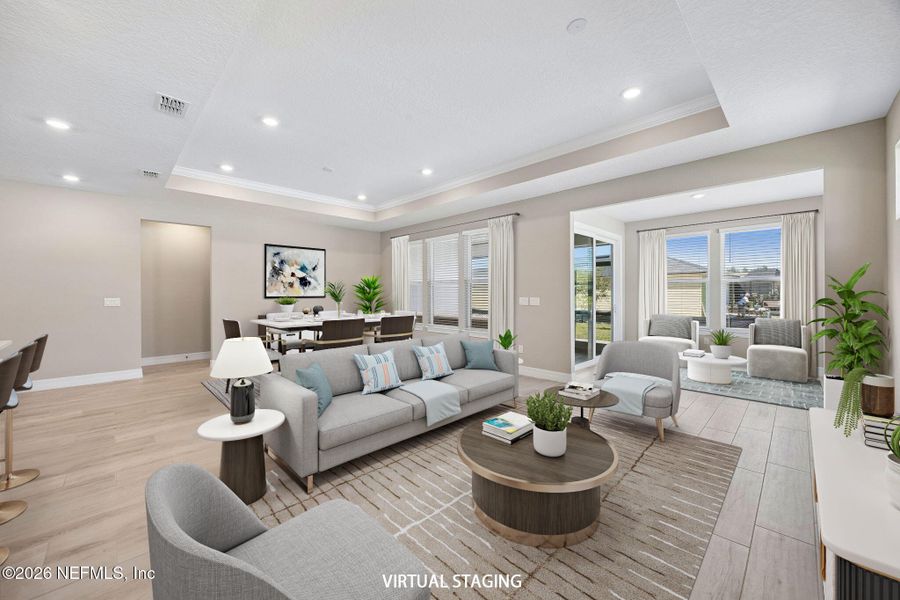 Furnished interior view inside a new home in , Yulee (Image 6).