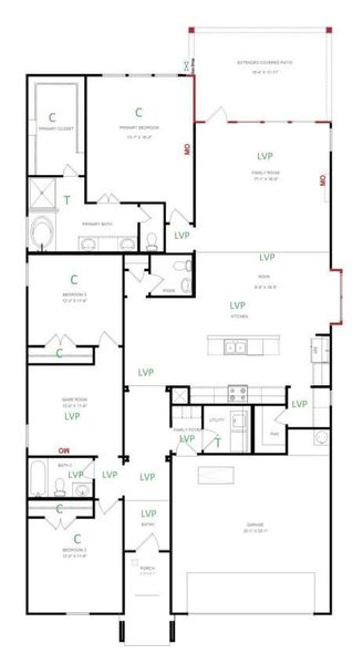 2D floor plan layout of this home in Attwater 55s - Signature, Waller, TX (Image 3). 2D floor plan layout of this home in Attwater 55s - Signature, Waller, TX (Image 3).