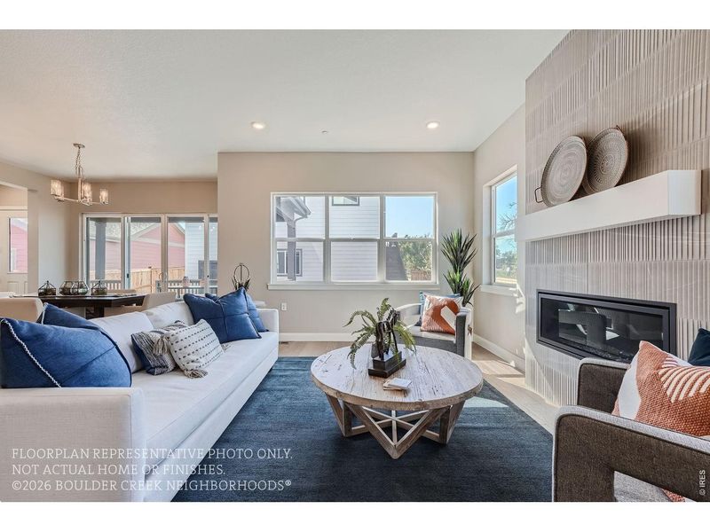 Furnished interior view inside a new home in , Boulder (Image 42).