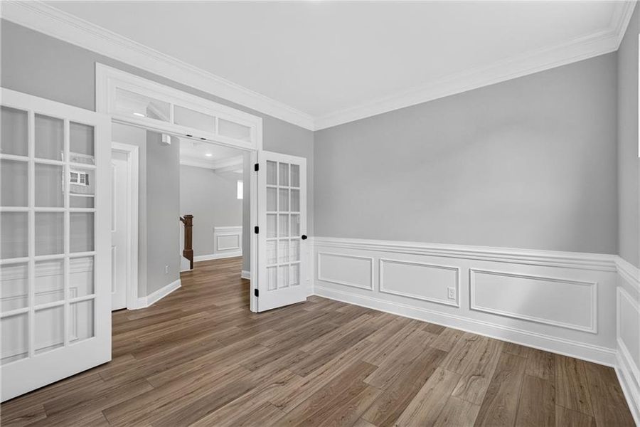 Spacious, unfurnished interior of a new home in Villas at Dawsonville, Dawsonville (Image 35). Spacious, unfurnished interior of a new home in Villas at Dawsonville, Dawsonville (Image 35).