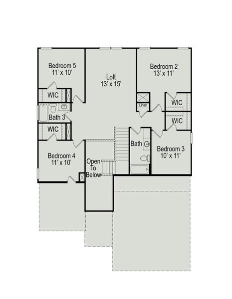 2D floor plan layout of this home in La Segarra, Pattison, TX (Image 3).
