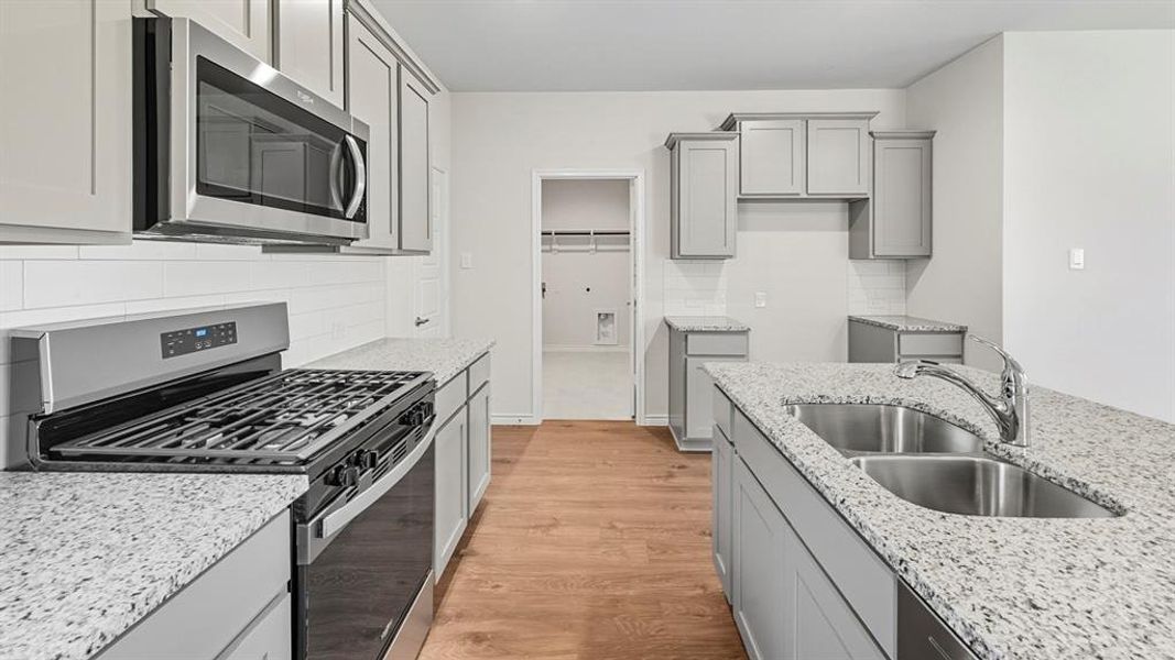 Furnished interior view inside a new home in Silverado, Aubrey (Image 9).