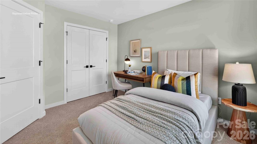Furnished interior view inside a new home in The Townes at Lake Norman, Mooresville (Image 27).