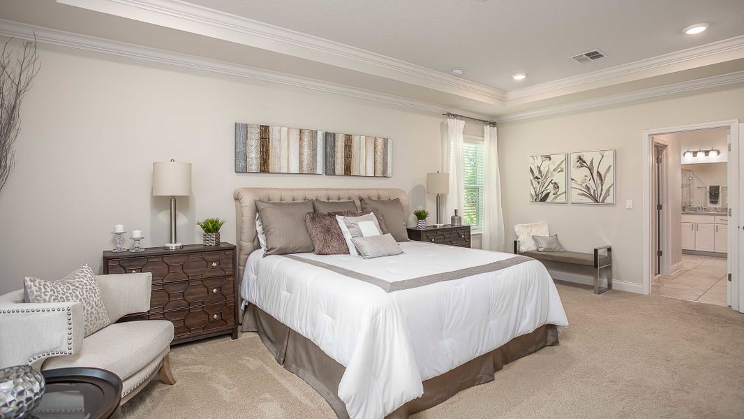 Representative furnished interior of a home built from the Livorno by Maronda Homes in Coastal Communities, Edgewater (Image 48).