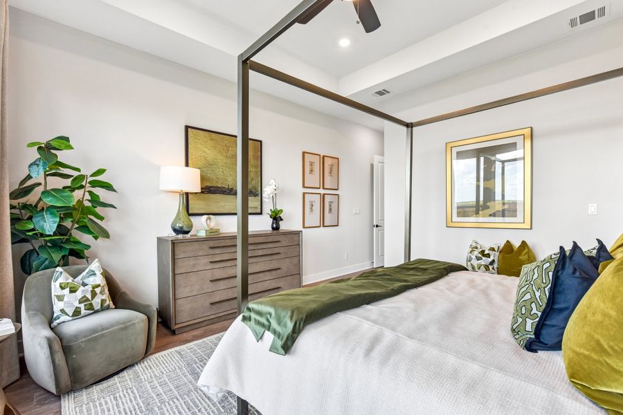 Representative furnished interior of a home built from the Enfield by Taylor Morrison in Village Grove, Dripping Springs (Image 15).