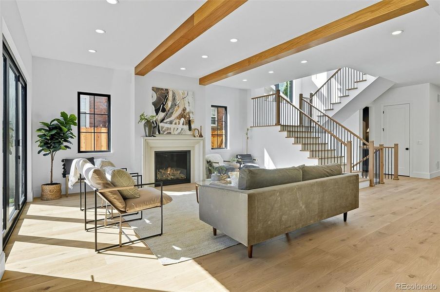 Furnished interior view inside a new home in , Denver (Image 33).