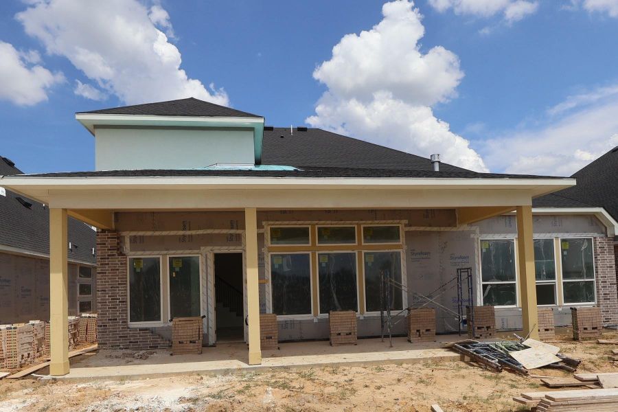 In-progress construction of a new home in Dunham Pointe, Cypress, TX (Image 7). In-progress construction of a new home in Dunham Pointe, Cypress, TX (Image 7).