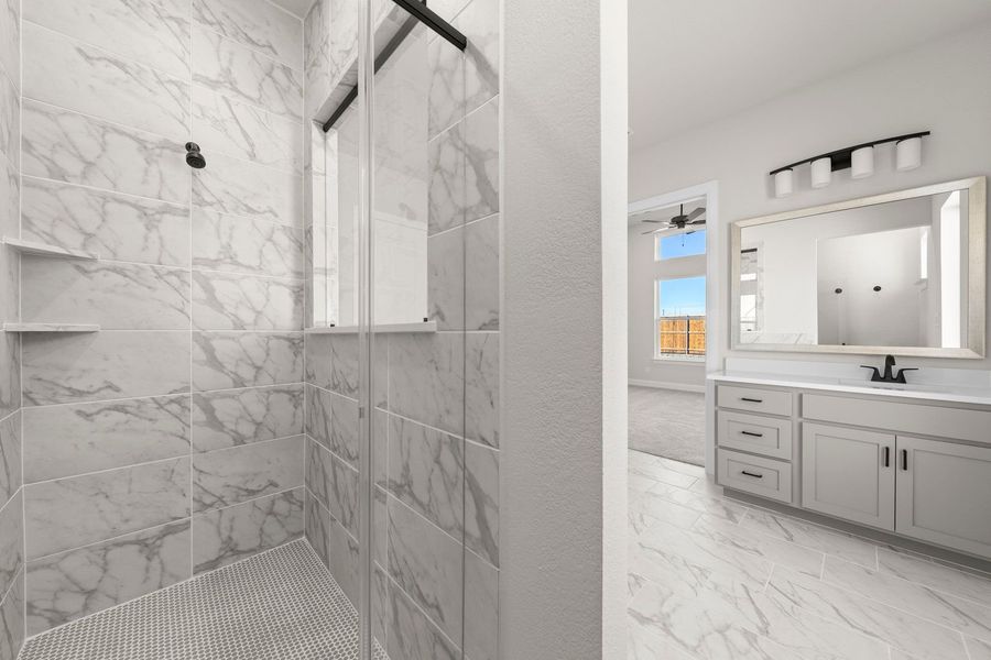 Furnished interior view inside a new home in Wildflower Ranch, Justin (Image 10).