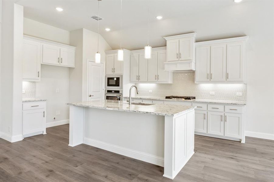 Furnished interior view inside a new home in Union Park Classic 60, Little Elm (Image 7). Furnished interior view inside a new home in Union Park Classic 60, Little Elm (Image 7).