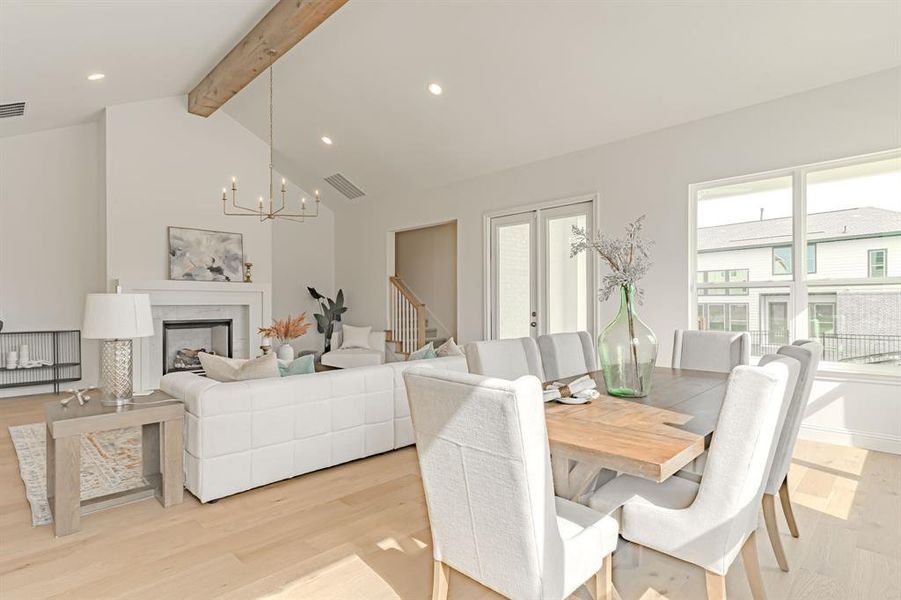 Furnished interior view inside a new home in , Aledo (Image 8).