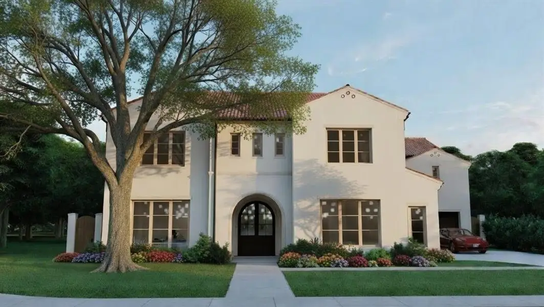 Front exterior of a new home in , Southlake, TX, highlighting curb appeal (Image 2). Front exterior of a new home in , Southlake, TX, highlighting curb appeal (Image 2).