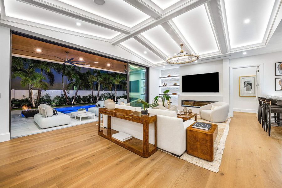 Furnished interior view inside a new home in , Boca Raton (Image 52).