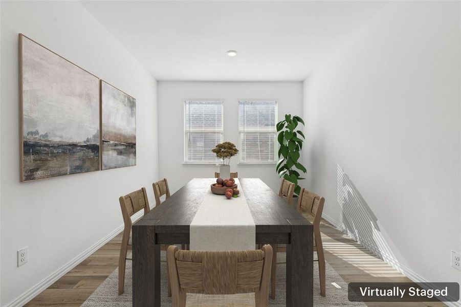 Furnished interior view inside a new home in Linden Hills: Classic Collection, Little Elm (Image 9). Furnished interior view inside a new home in Linden Hills: Classic Collection, Little Elm (Image 9).