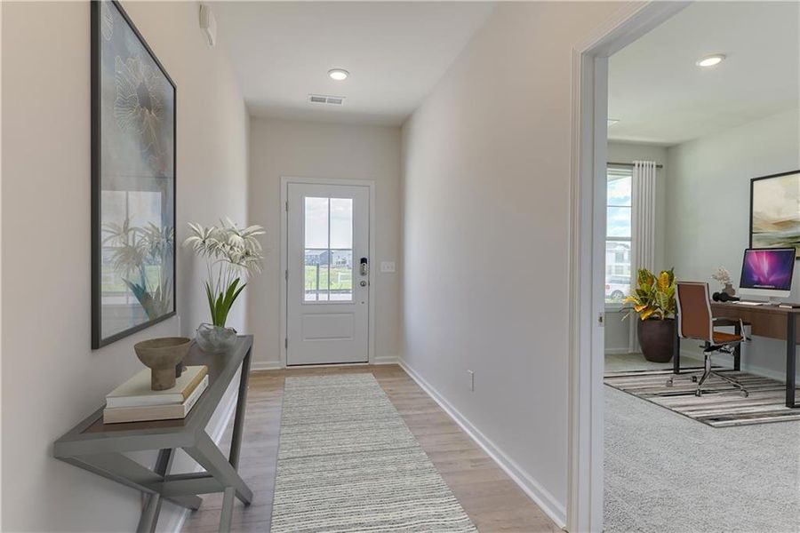 Furnished interior view inside a new home in River Oaks, Locust Grove (Image 36). Furnished interior view inside a new home in River Oaks, Locust Grove (Image 36).
