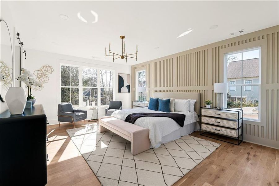 Furnished interior view inside a new home in , Atlanta (Image 15). Furnished interior view inside a new home in , Atlanta (Image 15).