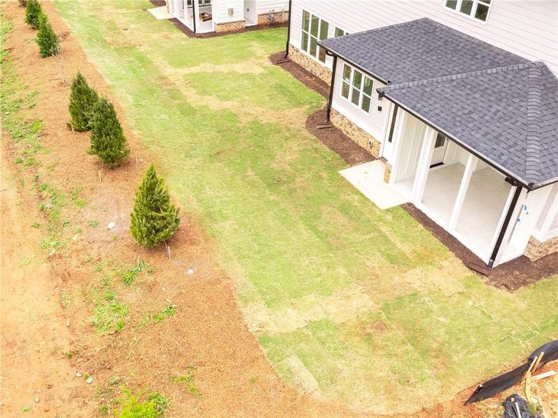 Exterior details and patio area of a home in , Marietta (Image 26).