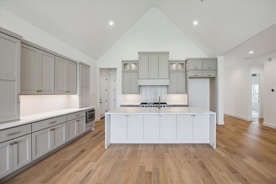 View of the Kitchen and Dining Area.