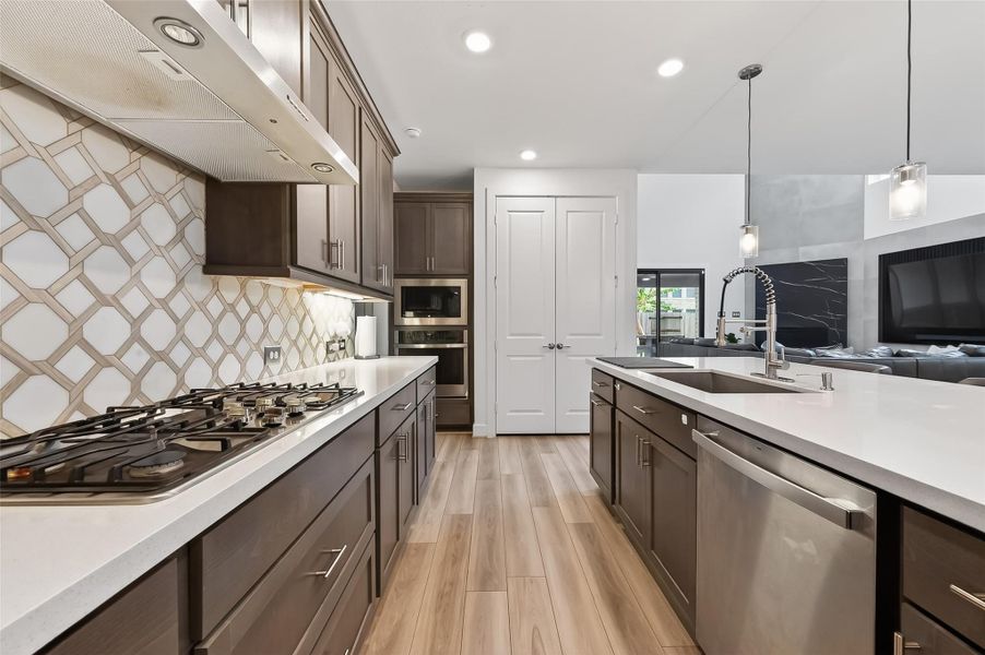 Furnished interior view inside a new home in Avalon at Cypress, Cypress (Image 11).