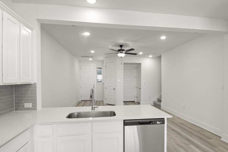 Furnished interior view inside a new home in Center 45, Round Rock (Image 12). Furnished interior view inside a new home in Center 45, Round Rock (Image 12).