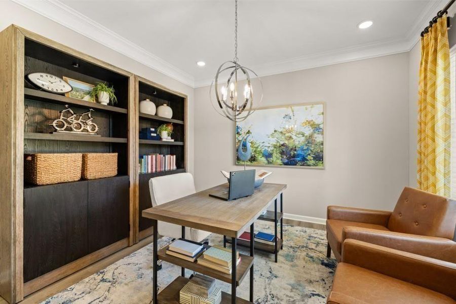 Furnished interior view inside a new home in Allen Manor, Hoschton (Image 26).