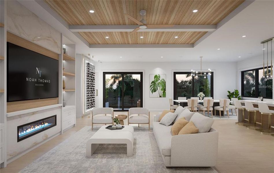 Furnished interior view inside a new home in , Redington Shores (Image 10).