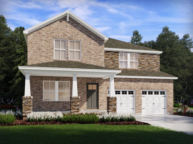 Representative exterior photo of a completed home built from the Shelton by Meritage Homes in Benders Cove - Reserve Series, Mount Juliet, TN (Image 9).