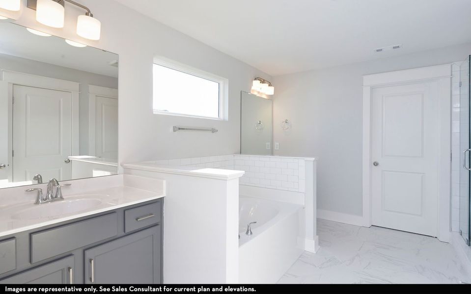 Furnished interior view inside a new home in McCain's Station, Gallatin (Image 6).