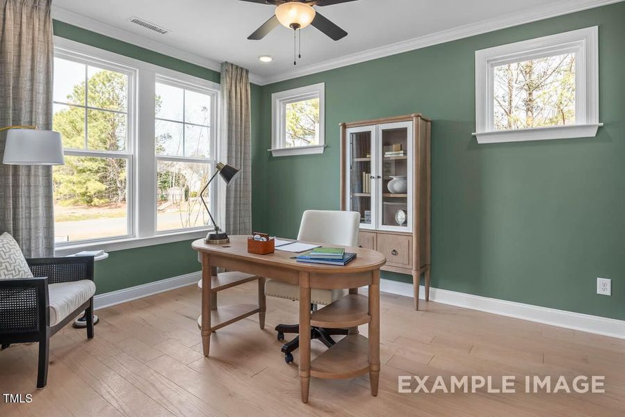 Furnished interior view inside a new home in Tobacco Road, Angier (Image 11).