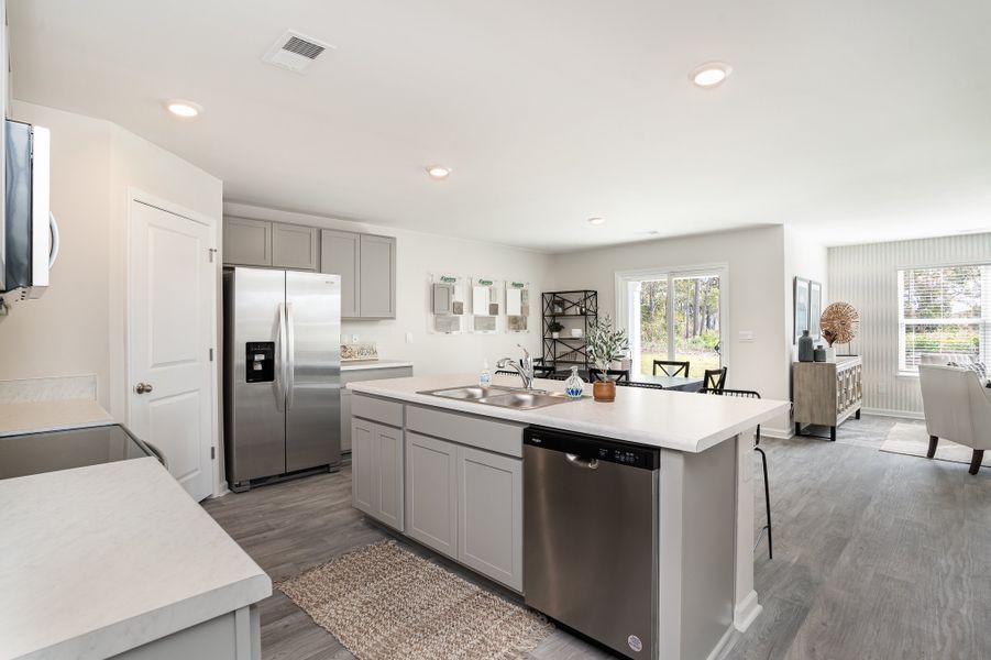 Representative furnished interior of a home built from the CALI by D.R. Horton in The Meadows at Wildwood Village, Shallotte (Image 12).