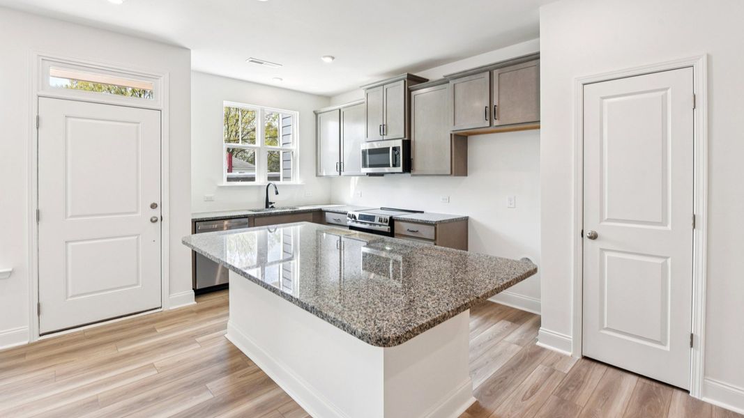 The Rochester Plan by DRB homes in Greenway Overlook, Charlotte NC - Kitchen