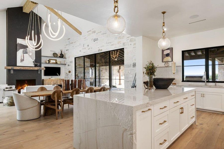 Furnished interior view inside a new home in , Spicewood (Image 17).