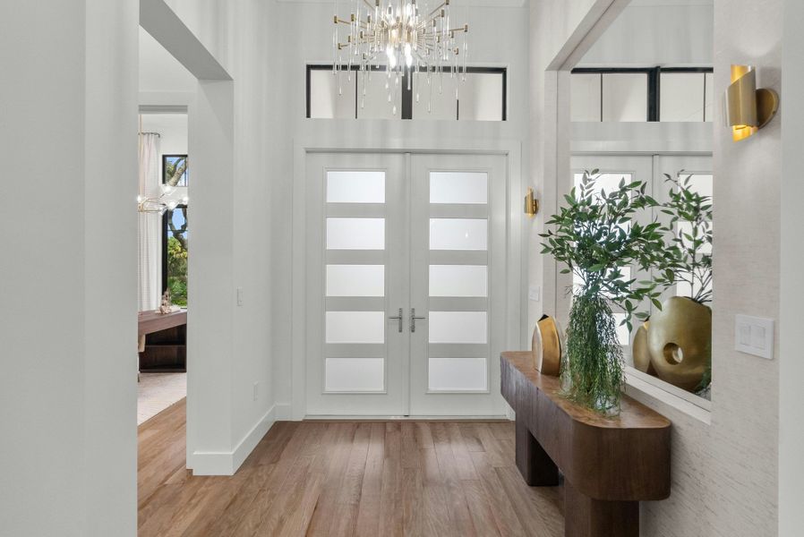 2D floor plan layout for the Indigo Grande 4 by GHO Homes in Seaglass, Vero Beach, FL (Image 22).