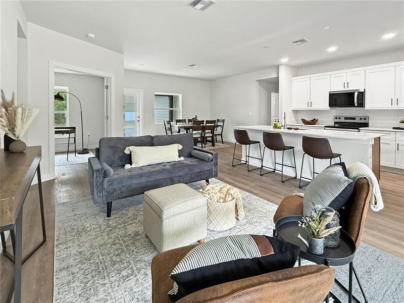 Similar Model featuring Furnishings