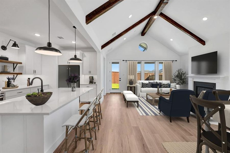 Furnished interior view inside a new home in Heritage Ranch, Sherman (Image 30). Furnished interior view inside a new home in Heritage Ranch, Sherman (Image 30).