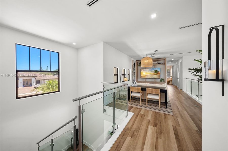 Furnished interior view inside a new home in , Miami (Image 57). Furnished interior view inside a new home in , Miami (Image 57).