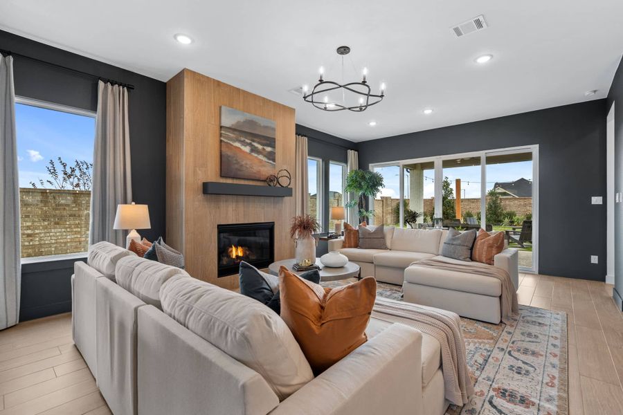 Representative furnished interior of a home built from the Acadia – 50′ Lot by Chesmar Homes in Jubilee, Hockley (Image 6).