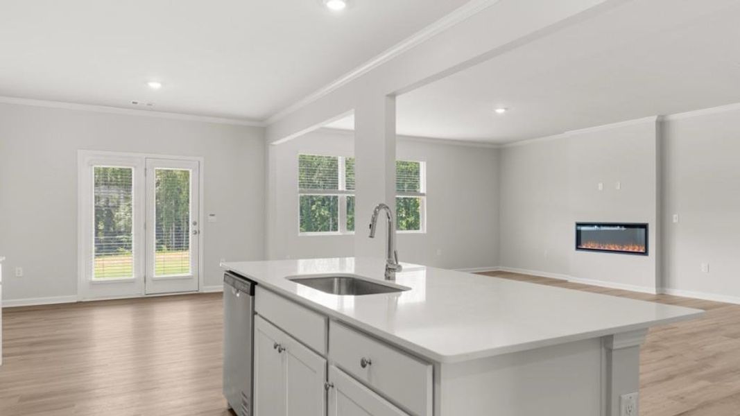 Furnished interior view inside a new home in Grandview at Lanier, Dawsonville (Image 9).