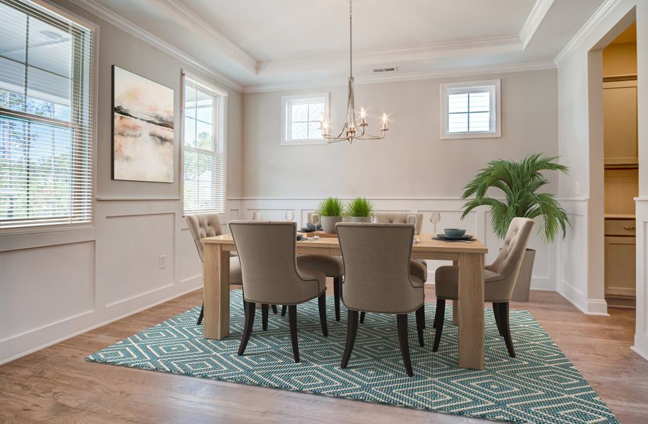 Representative furnished interior of a home built from the Brooks by McKee Homes in Legacy Lakes, Aberdeen (Image 4).