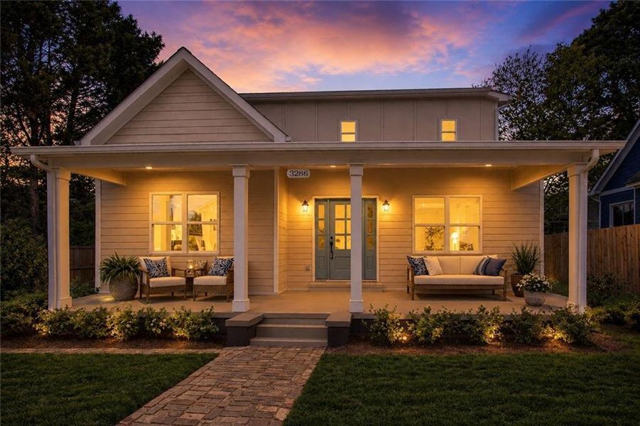 Exterior details and patio area of a home in , East Point (Image 28).