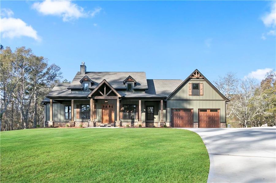 Front exterior of a new home in , Carrollton, GA, highlighting curb appeal (Image 19).